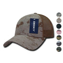 Decky Structured Camouflage Trucker Pre Curved Bill 100% Cotton Caps Hats-Serve The Flag 1 image