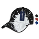 Decky Splat Paint Polo Cotton Sweatband Low Crown Dad Caps Hats-Serve The Flag 1 image