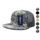 Decky Military Army Camo Acu Ripstop Flat Bill Trucker Cotton Hats Caps-Serve The Flag 1 image