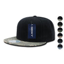 Decky Retro Camouflage Camo Skin Flat Bill Hats Caps 6 Panel Snapback-Serve The Flag 1 image