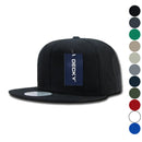 Decky Cotton Retro Flat Bill 6 Panel Snapback Baseball Caps Hats-Serve The Flag 1 image