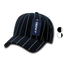 Decky Fitted Curved Bill Pin Striped Pinstriped Baseball Hats Caps-Serve The Flag 1 image