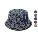 Decky Paisley Bandana Design Fitted Bucket Hats Caps Cotton Unisex-Serve The Flag 1 image