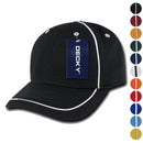 1 Dozen Decky Piped Racing 6 Panel Jersey Mesh Baseball Caps Hats Wholesale Bulk-Serve The Flag 1 image