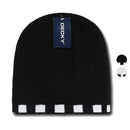 1 Dozen Decky Checkered Reversible Beanies Ski Skull Hats Caps Wholesale Lots-Serve The Flag 1 image