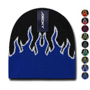 1 Dozen Boys Girls Kids Youth Decky Fire Flame Beanies Caps Hats Wholesale Lot-Serve The Flag 1 image