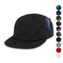 Decky Racer Jockey 5 Panel Biker Solid Plaid Camouflage Caps Hats-Serve The Flag 1 image