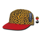 Decky Classic Racing Jockey Biker 5 Panel Animal Print Caps Hats-Serve The Flag 1 image