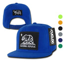 1 Dozen California Cali Bear Patch Snapback 6 Panel Flat Bill Caps Hats Wholesale Lots-Serve The Flag 1 image