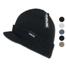 1 Dozen Cuglog Beanies Ribbed Knit Cuffed Lined Army Gi Visor Wholesale Bulk-Serve The Flag 1 image