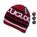 Cuglog Kailash Striped Beanies Braided Style Winter Cuffed Caps Hats-Serve The Flag 1 image