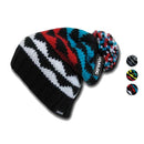 1 Dozen Cuglog K2 Slouch Beanies Pom Winter Cuffed Wholesale Lots-Serve The Flag 1 image