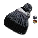 Cuglog Matterhorn Rugged Beanies Pom Style Thick Knit Winter Cuffed Caps Hats-Serve The Flag 1 image