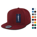 Decky 50 Lot Retro Fitted Flat Bill Baseball Hats Caps Blank Wholesale Lots!-Serve The Flag 1 image