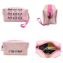 Empire Cove Womens 3 Piece Gift Set Cat Cosmetic Bag Makeup Pouch Mirror Coin Purse-Casaba Shop 3 image