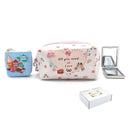Empire Cove Womens 3 Piece Gift Set Love Cosmetic Bags Coin Pouch Mirror 1 image