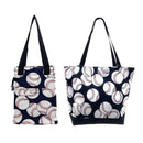 Empire Cove 2 Piece Gift Set Baseball Large Tote Bag Insulated Lunch Bag Cooler  1 image