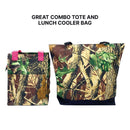 Empire Cove 2 Piece Gift Set Camouflage Large Tote Bag Insulated Lunch Bag Cooler-Casaba Shop 2 image