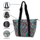 Empire Cove Womens 2 Piece Gift Set Paisley Insulated Lunch Bag Cooler Cosmetic Bag-Casaba Shop 3 image