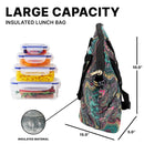 Empire Cove Womens 2 Piece Gift Set Paisley Insulated Lunch Bag Cooler Cosmetic Bag-Casaba Shop 4 image