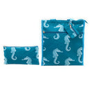 Empire Cove Womens 2 Piece Gift Set Seahorse Tote Bag Cosmetic Bag Makeup Pouch 1 image