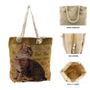 Empire Cove Womens 3 Piece Gift Set Cat Beach Tote Bag Sunglasses Mirror Travel-Casaba Shop 2 image