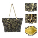 Empire Cove Womens 2 Piece Gift Set Leopard Beach Tote Bag Sunglasses Travel-Casaba Shop 2 image