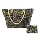 Empire Cove Womens 2 Piece Gift Set Leopard Beach Tote Bag Sunglasses Travel-Casaba Shop 3 image