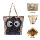 Empire Cove Womens 3 Piece Gift Set Owl Beach Tote Bag Coin Pouch Sunglasses Travel-Casaba Shop 2 image