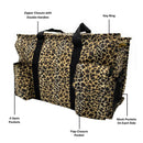 Empire Cove Womens 3 Piece Gift Set Leopard Tote Bag Cosmetic Bag Pouch Mirror-Casaba Shop 2 image