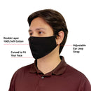Cotton Face Mask 4 Pack Cloth Masks Multi Color for Mouth Nose Washable Reusable Double Layer Adjustable Unisex-Serve The Flag 5 image