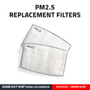 PM 2.5 Activated Carbon Filters 5 Layer Replacement Filters for Face Mask Adults Kids-Serve The Flag 2 image