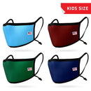 4 Pack Kids Size Face Masks Adjustable Double Layer Washable Reusable Made in USA-Serve The Flag 8 image