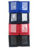 5 Conference Badges Id Card Holders Bi Fold Trade Show Wallets Wholesale Bulk-Serve The Flag 19 image