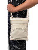 Casaba Womens Genuine Leather Crossbody Purse Shoulder Messenger Bag Organizer-Serve The Flag 10 image