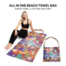 Empire Cove 2 in 1 Convertible Beach Towel Tote Bag Shoulder Bag Pool Swim  27 image