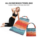 Empire Cove 2 in 1 Convertible Beach Towel Tote Bag Shoulder Bag Pool Swim  33 image