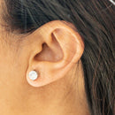 Empire Cove 14K Gold Sterling Silver Dipped Jewelry Cubic Zirconia Stud Earrings-Casaba Shop 5 image