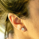 Empire Cove 14K Gold Sterling Silver Dipped Jewelry Cubic Zirconia Stud Earrings-Casaba Shop 6 image