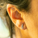 Empire Cove 14K Gold Sterling Silver Dipped Jewelry Musical Note Stud Earrings-Casaba Shop 5 image