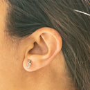 Empire Cove 14K Gold Sterling Silver Dipped Jewelry Musical Note Stud Earrings-Casaba Shop 7 image