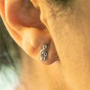 Empire Cove 14K Gold Sterling Silver Dipped Jewelry Musical Note Stud Earrings-Casaba Shop 8 image