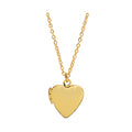 Empire Cove 14K Gold Sterling Silver Dipped Jewelry Heart Locket Pendant Necklace-Casaba Shop