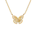 The Empire Cove 14K Gold Sterling Silver Dipped Jewelry Butterfly Pendant Necklace-Casaba Shop