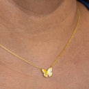 The Empire Cove 14K Gold Sterling Silver Dipped Jewelry Butterfly Pendant Necklace-Casaba Shop 3 image