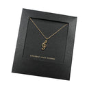 Empire Cove 14K Gold Sterling Silver Dipped Jewelry Musical Note Pendant Necklace-Casaba Shop 1 image