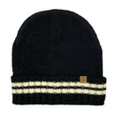 Empire Cove Winter Knit Striped Beanie-UNCATEGORIZED-Empire Cove-Black-Casaba Shop 1 image