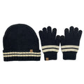 Empire Cove Winter Set Knit Striped Beanie and Touch Screen Gloves Gift Set-Hat/gloves-Empire Cove-Black-Casaba Shop
