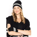 Empire Cove Winter Set Knit Striped Beanie and Touch Screen Gloves Gift Set-Hat/gloves-Empire Cove-Red-Casaba Shop 8 image