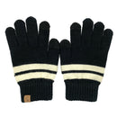 Empire Cove Winter Set Knit Striped Beanie and Touch Screen Gloves Gift Set-Hat/gloves-Empire Cove-Camel-Casaba Shop 10 image